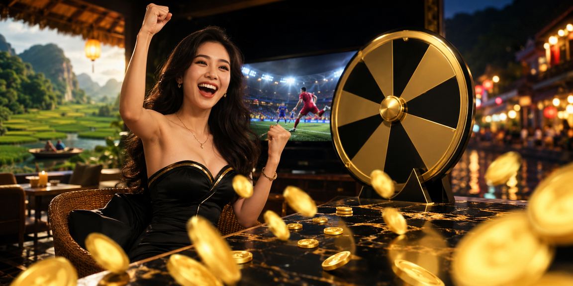 Người chơi vui mừng nhận voucher thưởng may mắn tại Ninh Bình